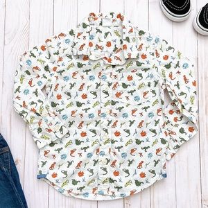 BABY GAP DINOSAUR BUTTON SHIRT